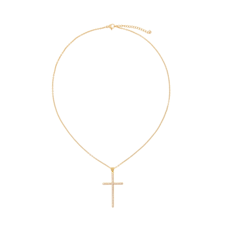 Колье Большой Крест – Кристалл