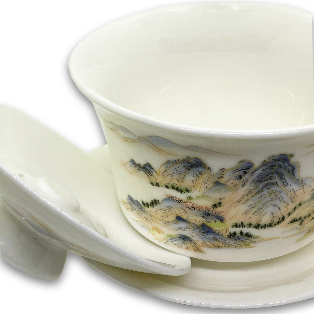 268051.3 Гайвань ГОРНЫЙ САД "Золотые горы", 220 мл, фарфор