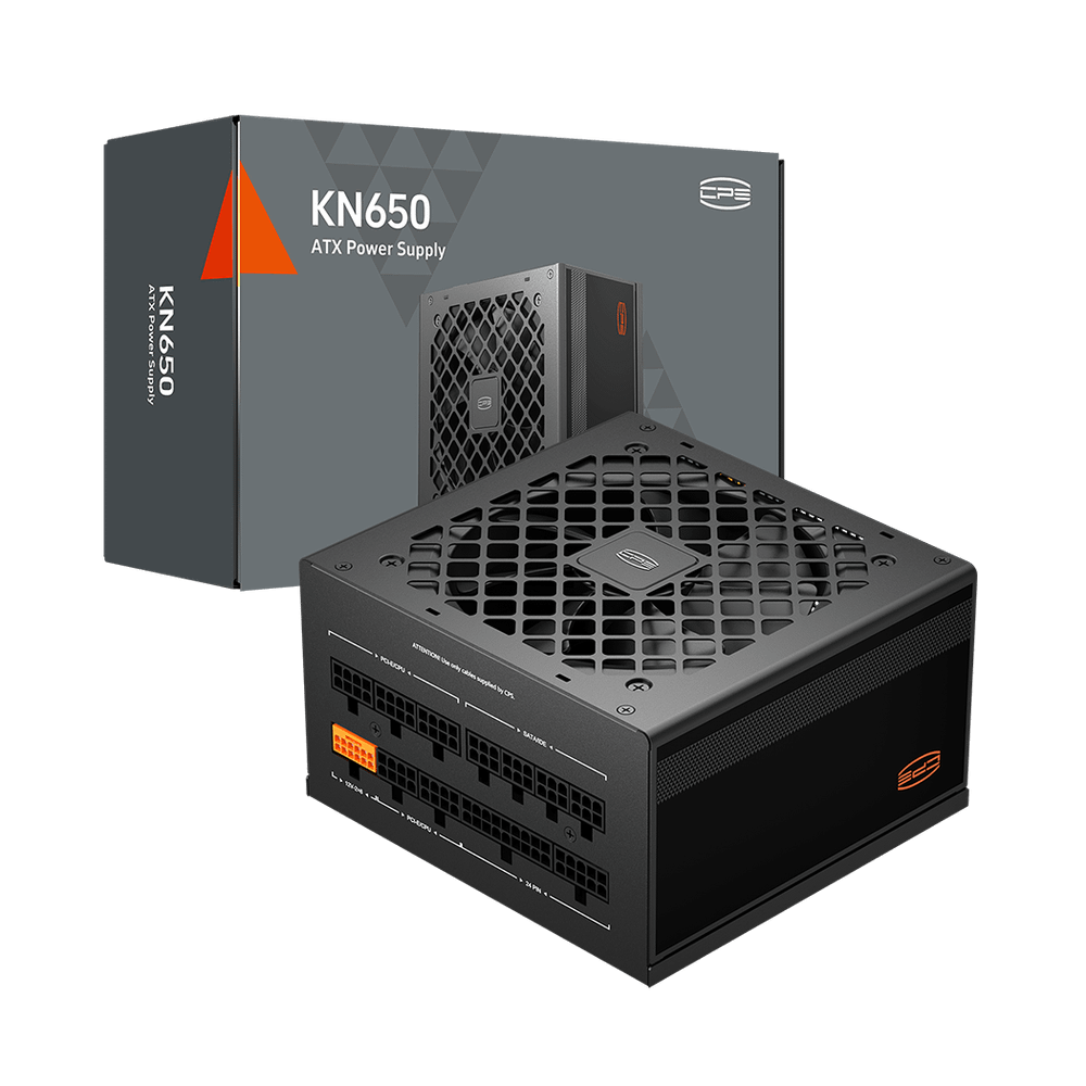 Блок питания PCCooler  650W, KN650, Full Modular, 80+ GOLD, ≥90%, Fan 120mm, Черный, P3-KN650-G1F