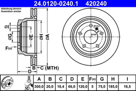 ATE - 24012002401-ATE - Brake Disc