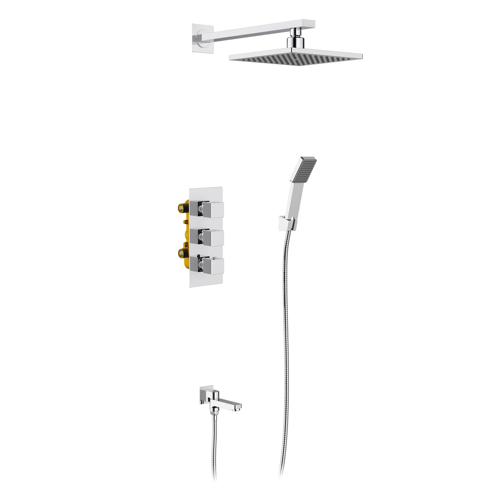 Душевая система встроенная с термостатом Tetra-Thermo SX-0199/00SM Хром