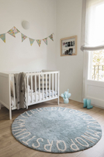 Ковер Lorena Canals Alphabet Round ABC Blue (150Ø см)