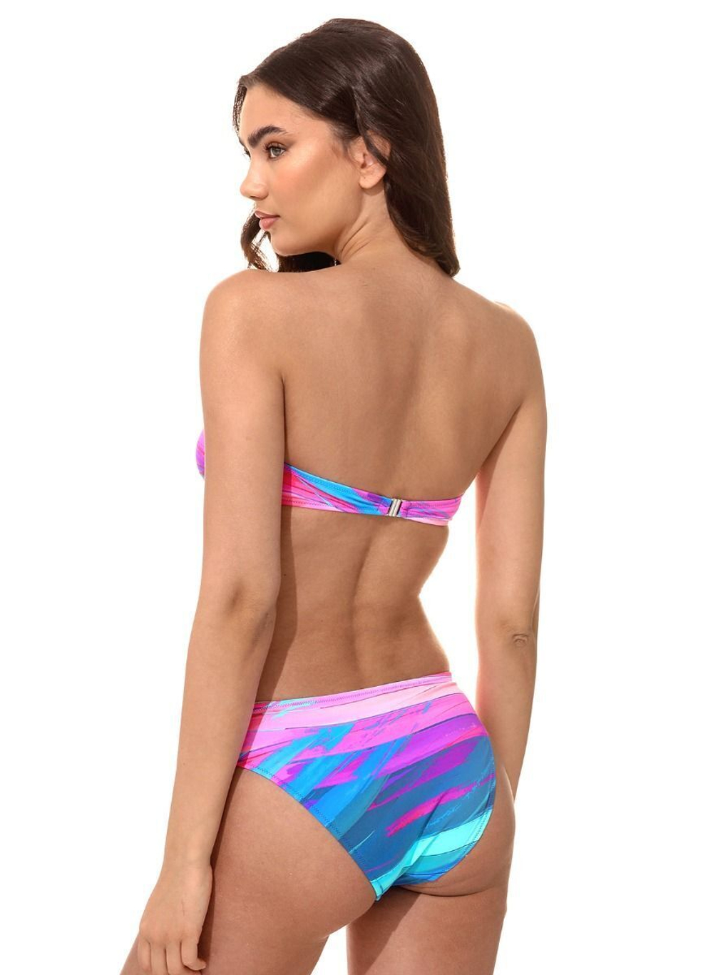 Яркий стильный купальник-бандо Viva la Vida (Размер: B/S) (Цвет: розовый)