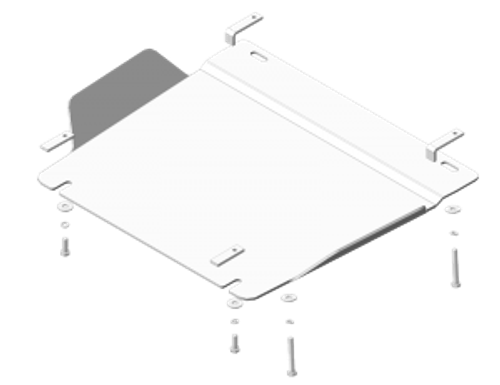 Защита Разд. коробки. 5 мм, Алюминий. для Hummer H3 2005-2010 MOTODOR.35704