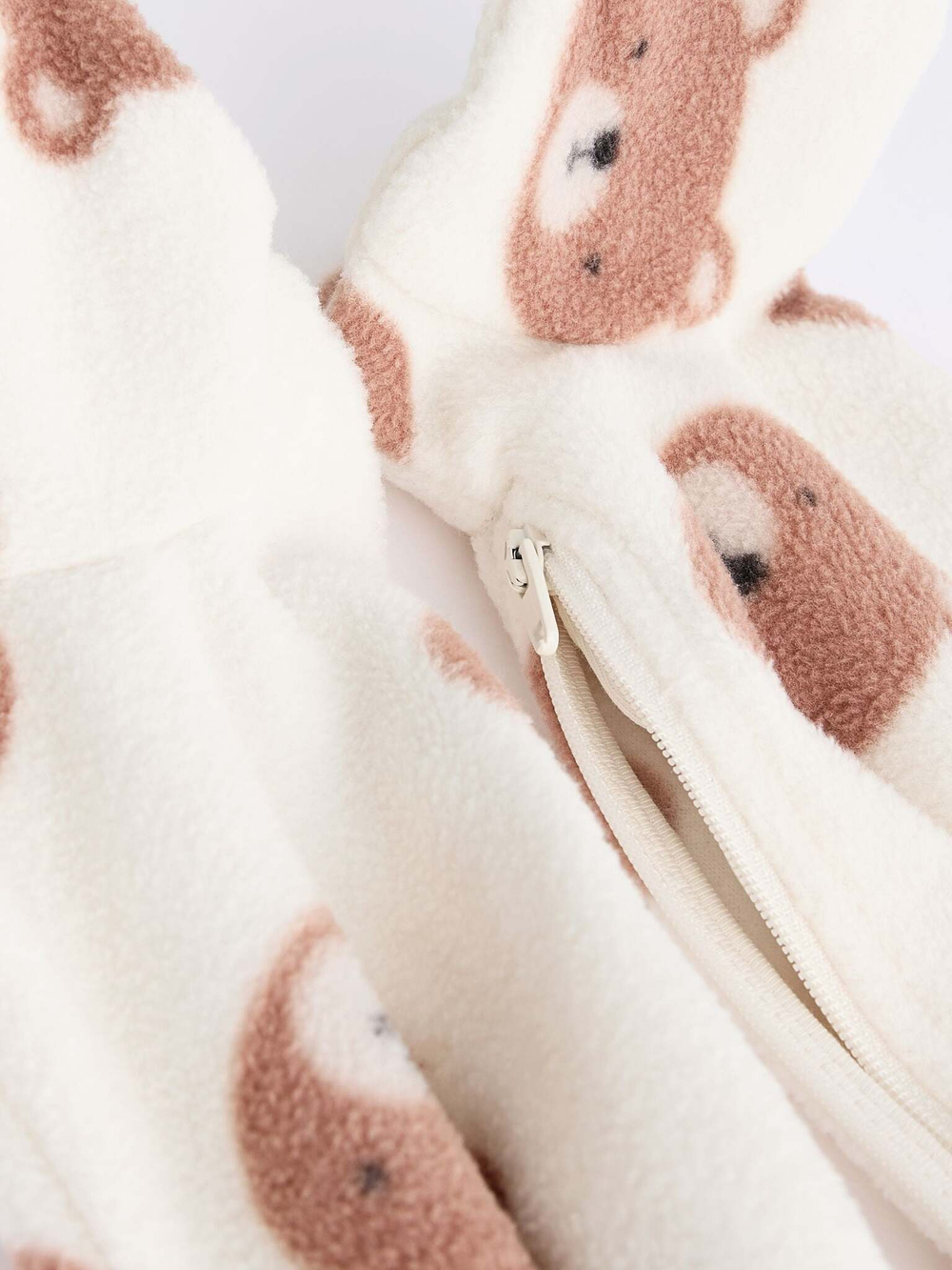 Комбинезон флисовый для малышей Next K79-525, 2 шт., Молочный, Коричневый