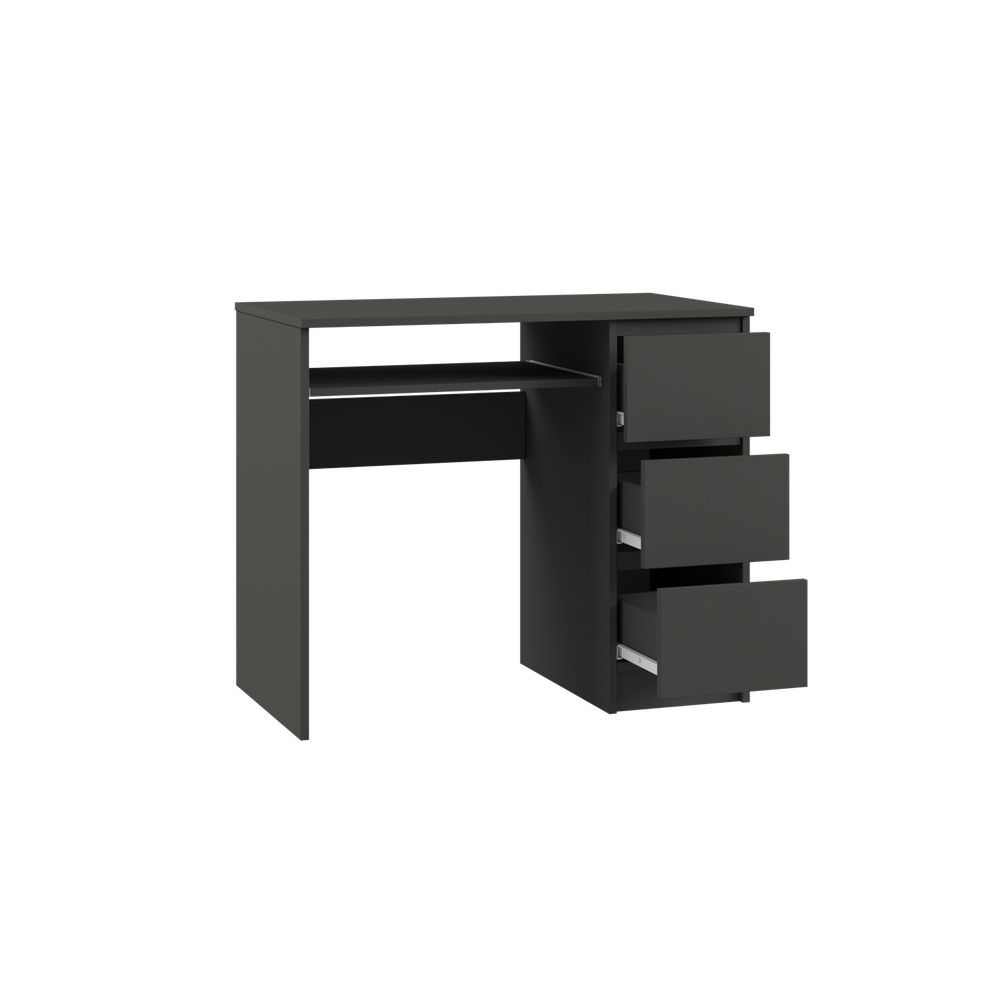 МС Мадера Стол письм. СМП 900 правый 770х900х500 (лдсп графит новый)