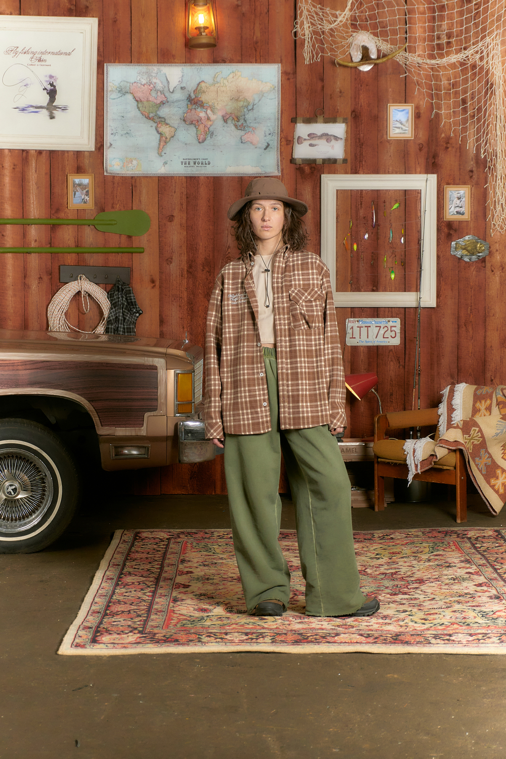 Рубашка Called a Garment Human Flannel Shirt "Brown"
