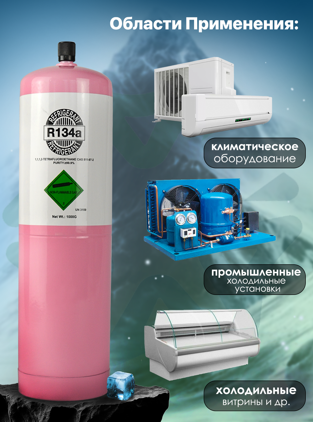 Фреон R134A 1 кг