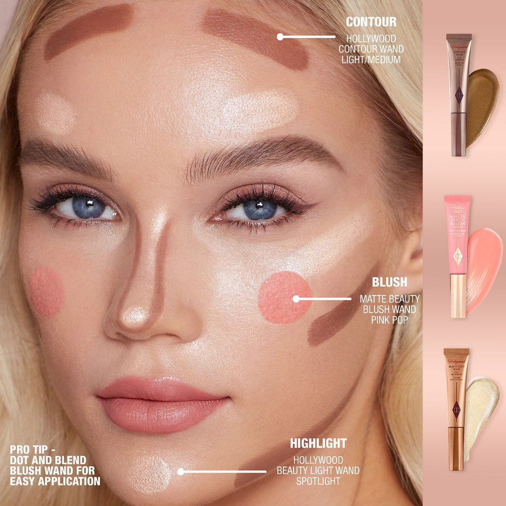 Charlotte Tilbury Matte Beauty Blush Wand - Peach Pop