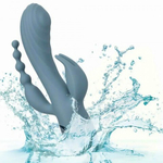 Вибратор тройного действия CalExotics III Triple Ecstasy, 11.5 см x 3.75 см