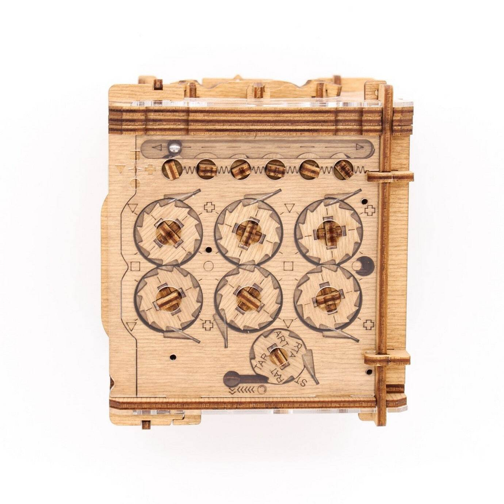 Деревянный Квестбокс "Испытание Камелота" от IDventure - головоломка, сборная модель, 3D пазл, коробочка с секретом