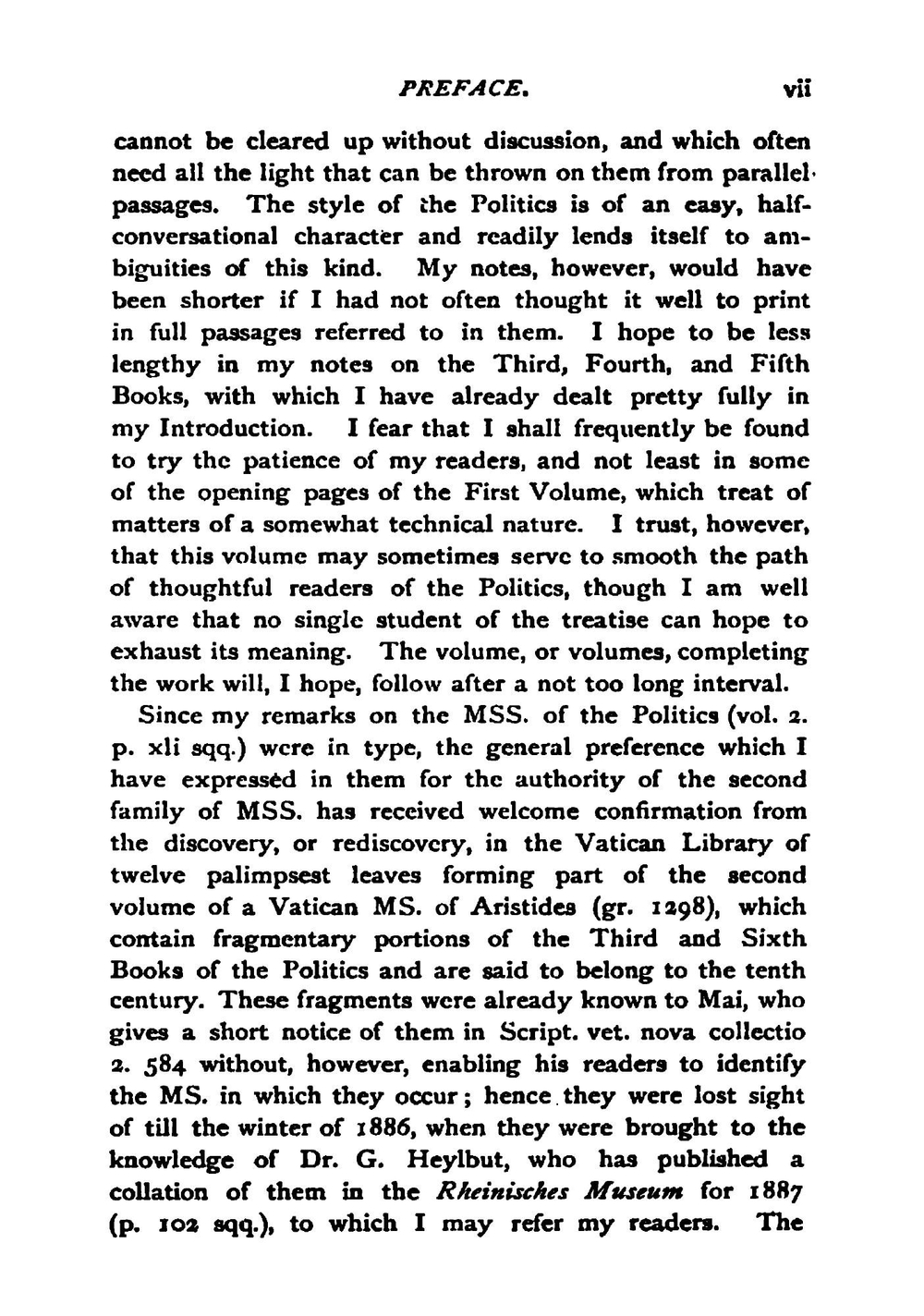 The Politics of Aristotle. Volume 1 | Benjamin Jowett