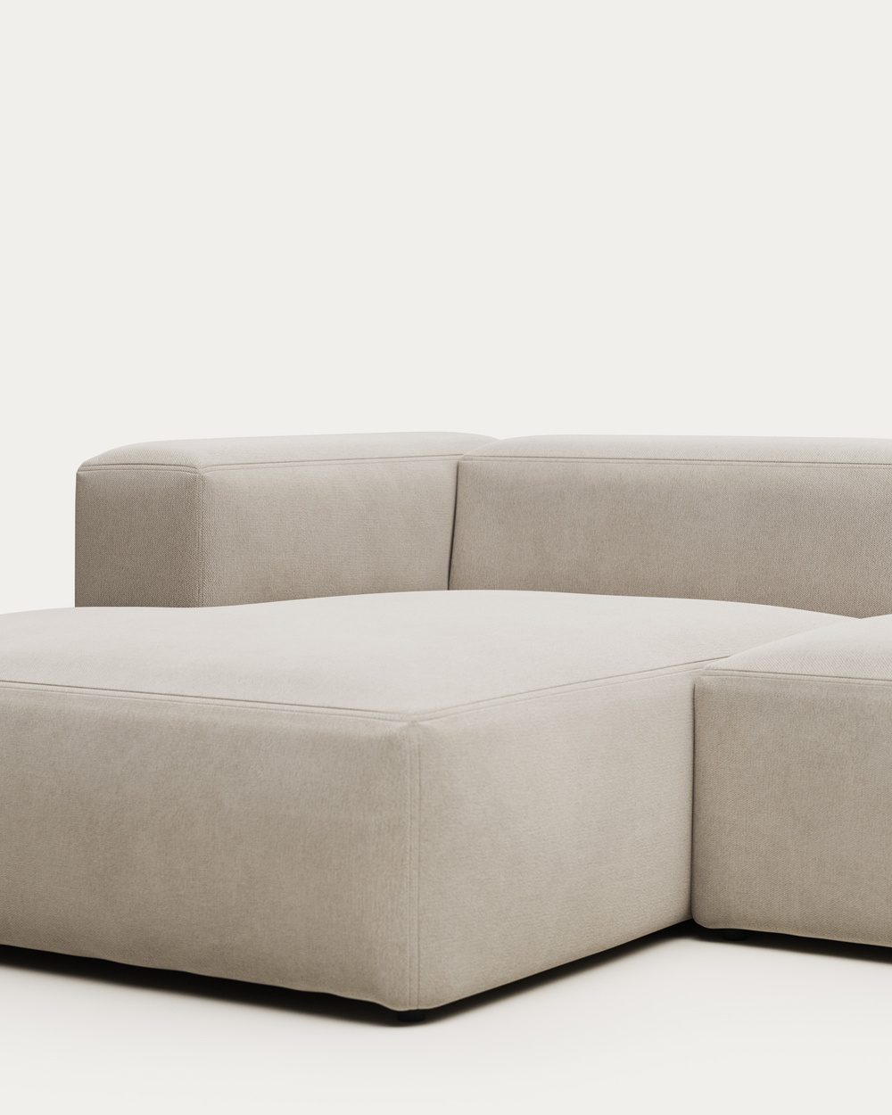 Диван La Forma (ex Julia Grup) Blok 3-х местный с левым шезлонгом бежевый 300 см