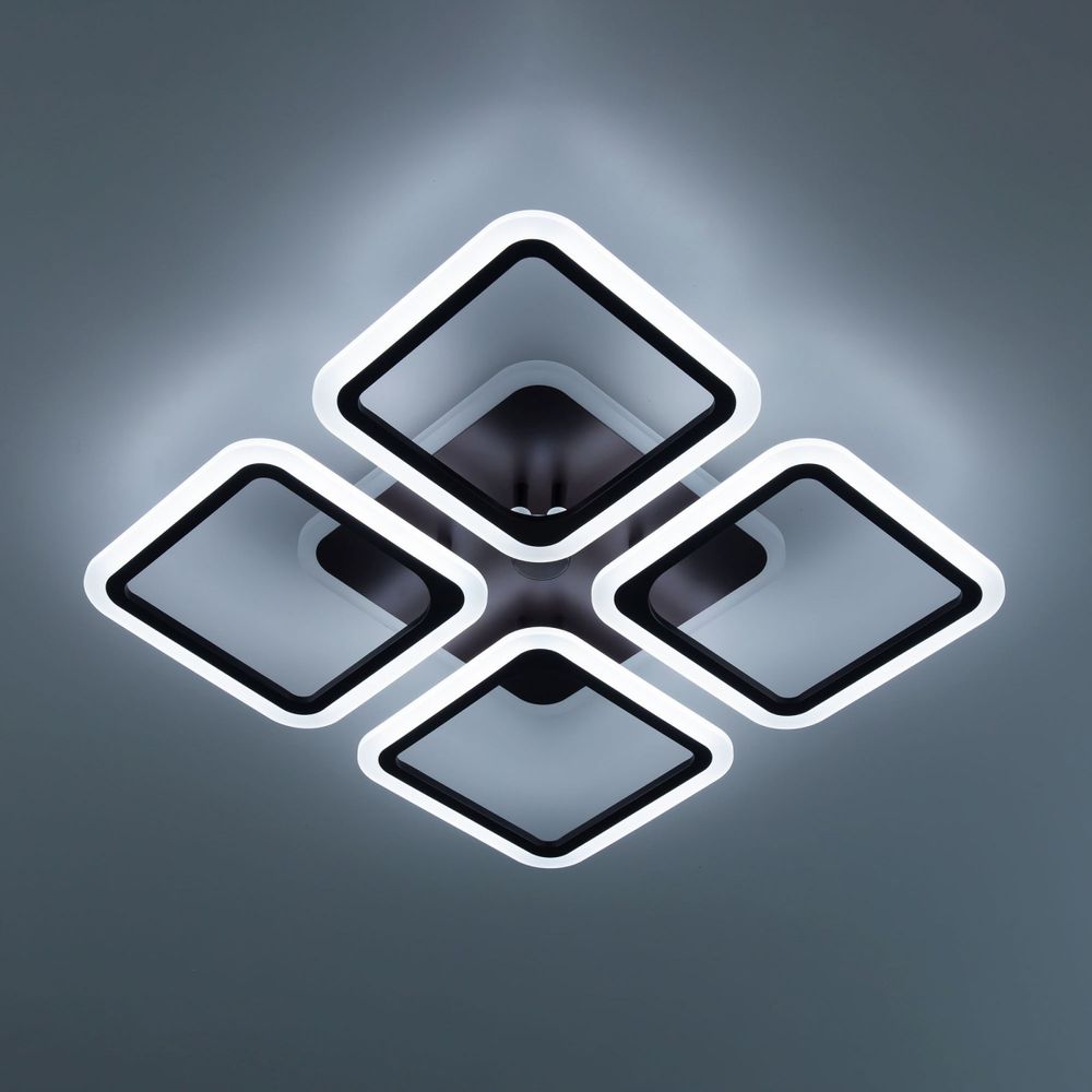 Citilux Марсель Смарт CL232A145E RGB Умная люстра Чёрная