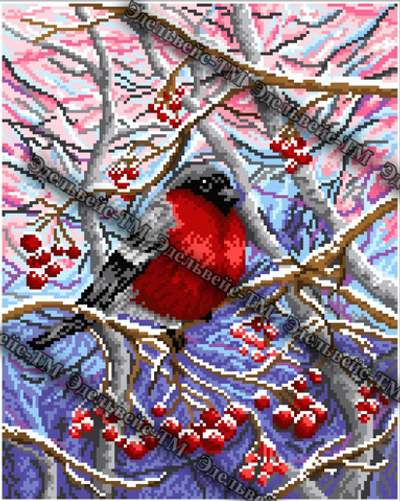 Г-5192 Снегирь на ветке