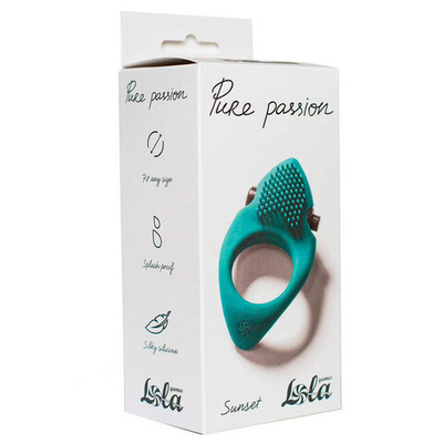 Эрекционное виброкольцо Pure Passion Sunset (Цвет: темно-зеленый)