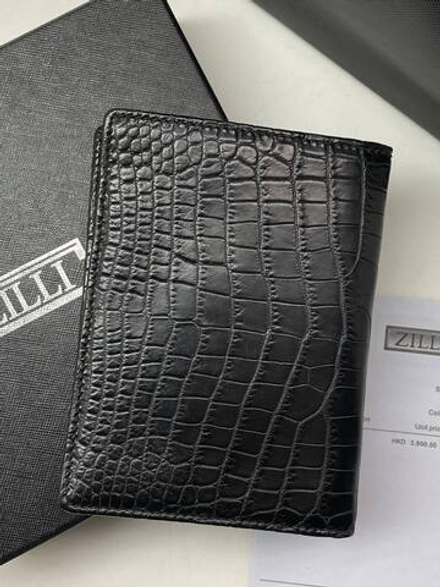 Обложка для паспорта из кожи крокодила Zilli