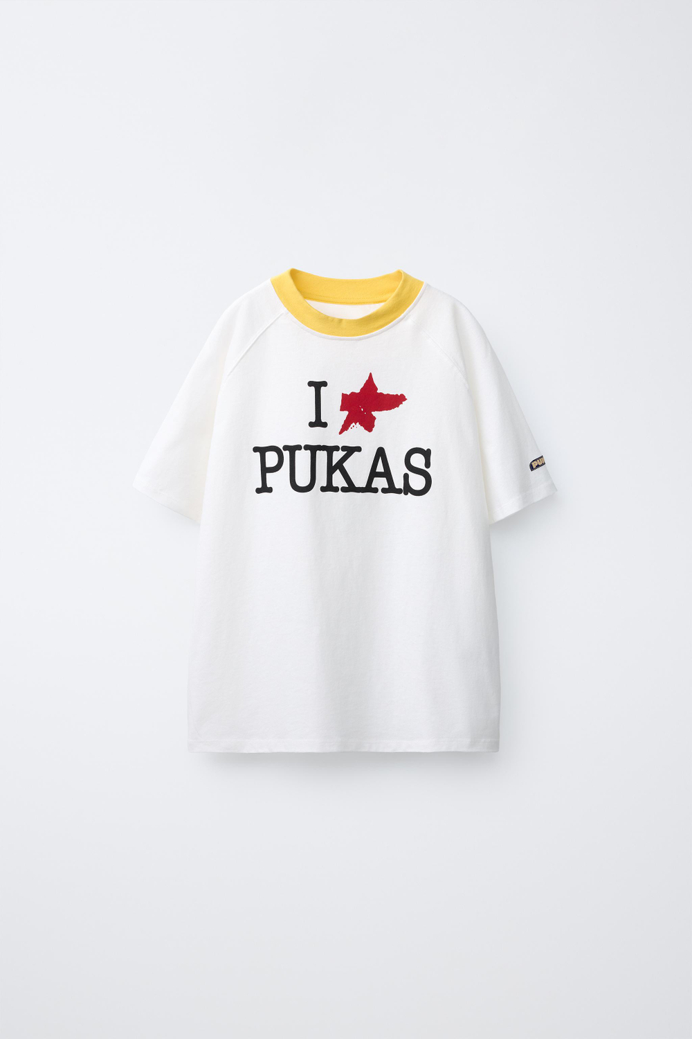 ZARA X PUKAS ФУТБОЛКА PUKAS SURF, БЕЛЫЙ