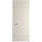 Межкомнатная дверь эмаль 43PWB кремовая магнолия латунный молдинг глухая