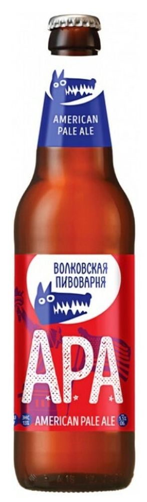Пиво Волковская Пивоварня АПА / Volkovskaya Pivovarnya APA 0.45 - стекло