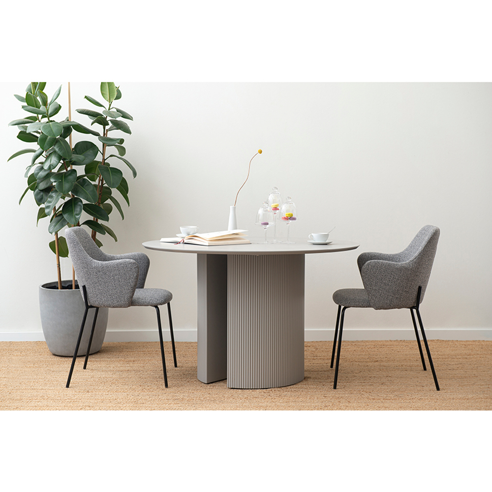 Стул Bergenson Bjorn Dwight, рогожка, светло-серый