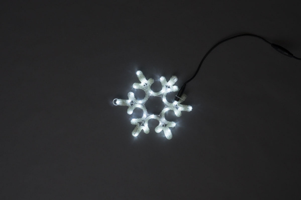 LED-XM-(FR)-2D-CK003-A-W  White Снежинка 30х25.5см, 230V, NEW!