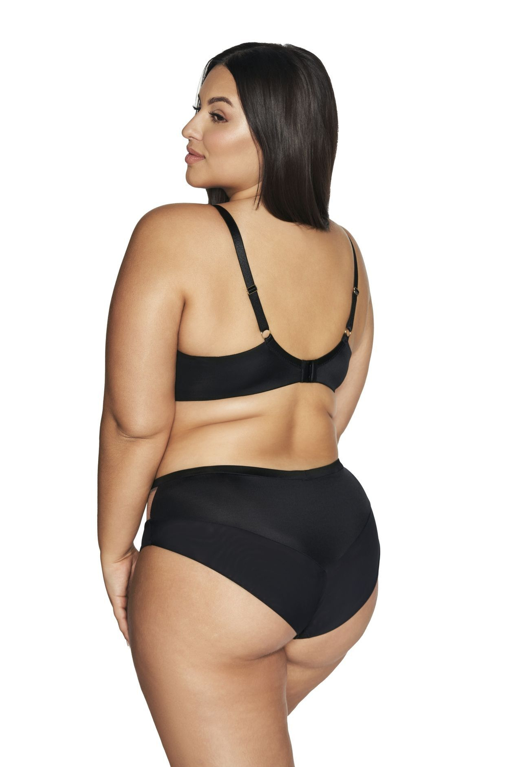 Трусики-слипы Sublime с цветочной вышивкой (Размер: L) (Цвет: черный)