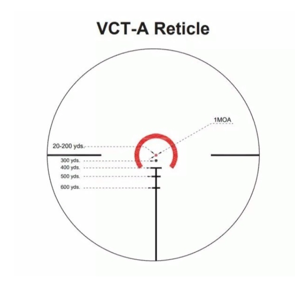 Оптический прицел Vector Optics ASTON 1-6X24 (BDC с подсветкой)