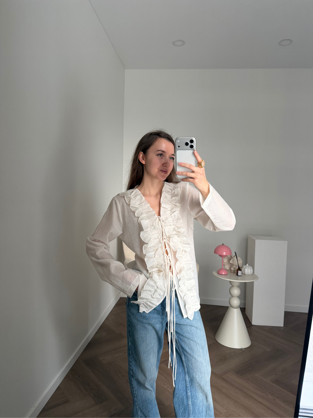 Блуза Pillow айвори