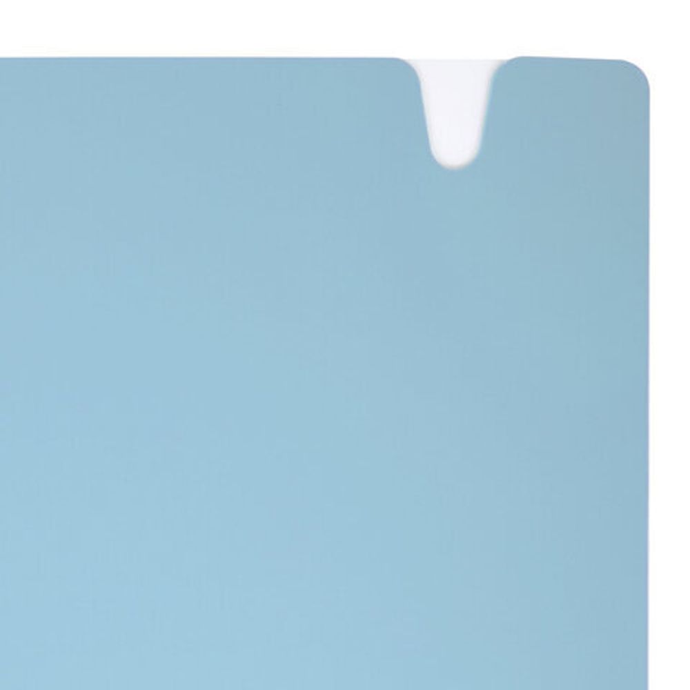 Тетрадь обложка пластик, А4 80 л., гребень мягкий, вырубка для ручки, клетка, BRAUBERG, голубой, 405370