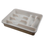 Лоток для столовых приборов. слоновая кость