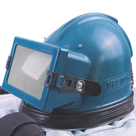 Шлем дробеструйщика Vector обрезиненный 54000