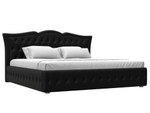 Кровать интерьерная Герда 200, Черный, Экокожа, 108399