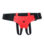 Красно-черные трусики-джоки с плугом харнесс (Размер: S-M) (Цвет: красный с черным)