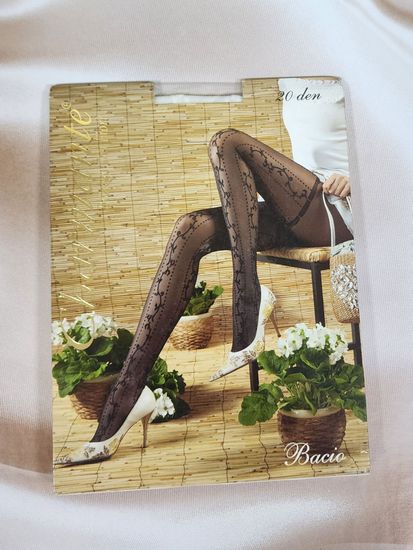 Колготки женские , белые BACIO 20, S/M