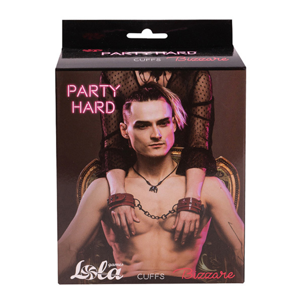 Красно-черные наручники Lola Games Party Hard Bizzare 1099-01lola