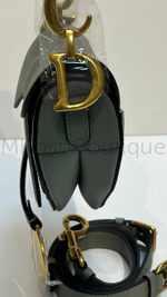 Сумка седло Dior Saddle серого цвета