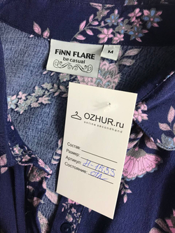 Блузка Finn Flare из вискозы, симпатичная, маркировка М, визуально на 44-46 размер