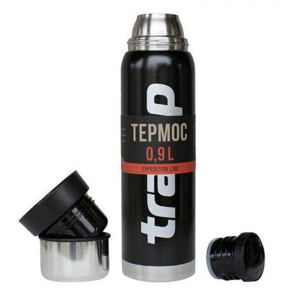 Термос TRAMP Expedition line 0.9 л, артикул TRC-027, цвет Черный