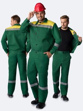 Костюм "Лигор-1" СОП У. брюки (зеленый/желтый)