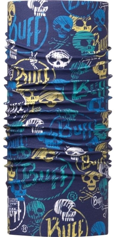 Бандана-труба летняя детская Buff Funny Skulls Dark Navy Фото 1