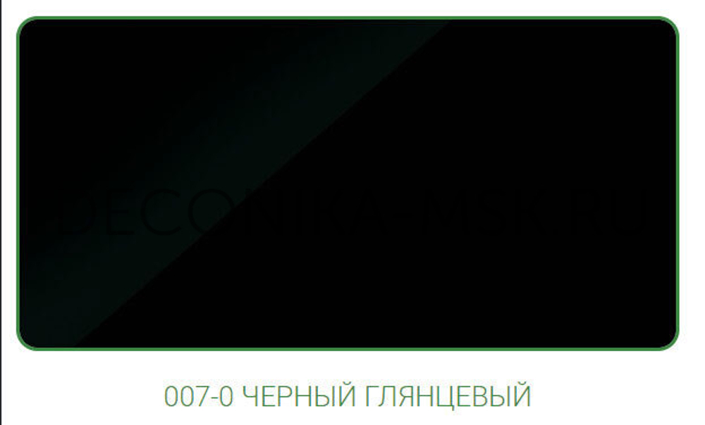 Раскладка для плитки наружная DECONIKA 8мм 2.5м Черный глянцевый Д-Пл8-Н-007ЧГ