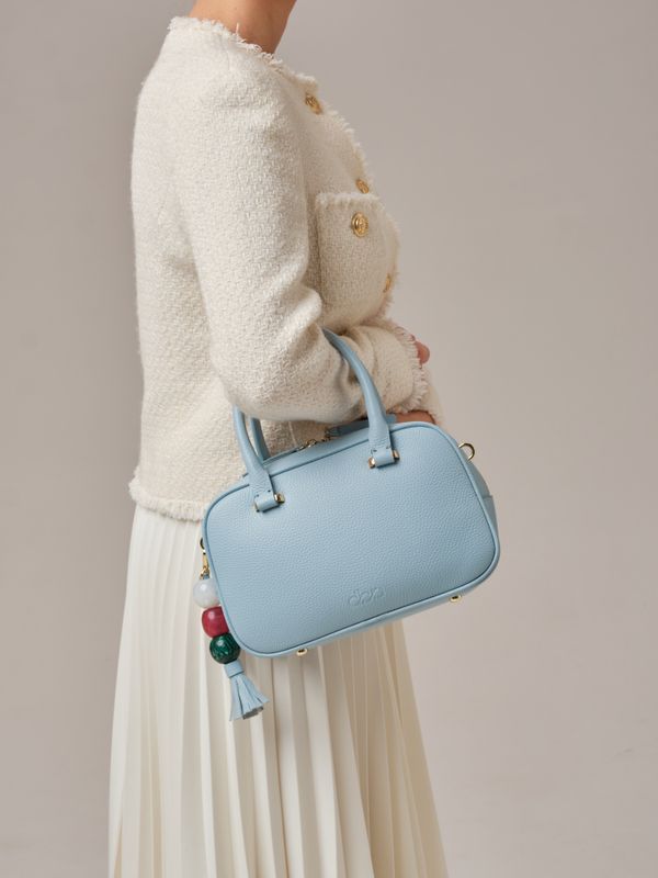 Кожаная сумка Hawaii DBR 31216 светло-голубой