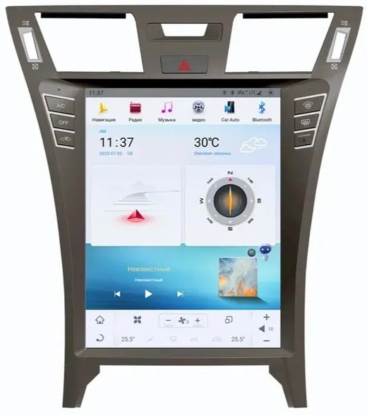 Магнитола для Lexus LS460 2010-2012 (рестайлинг) - Carmedia ZF-1303Н-Q6 экран 12.1" в стиле "Тесла" на Android 11, 8Гб+128Гб, CarPlay, 4G SIM-слот