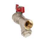 Кран шаровый ВР 1/2" с фильтром бабочка HLV