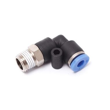 Фитинг угловой для пластиковых трубок 8мм с наружной резьбой 1/4'' Partner SPL08-02