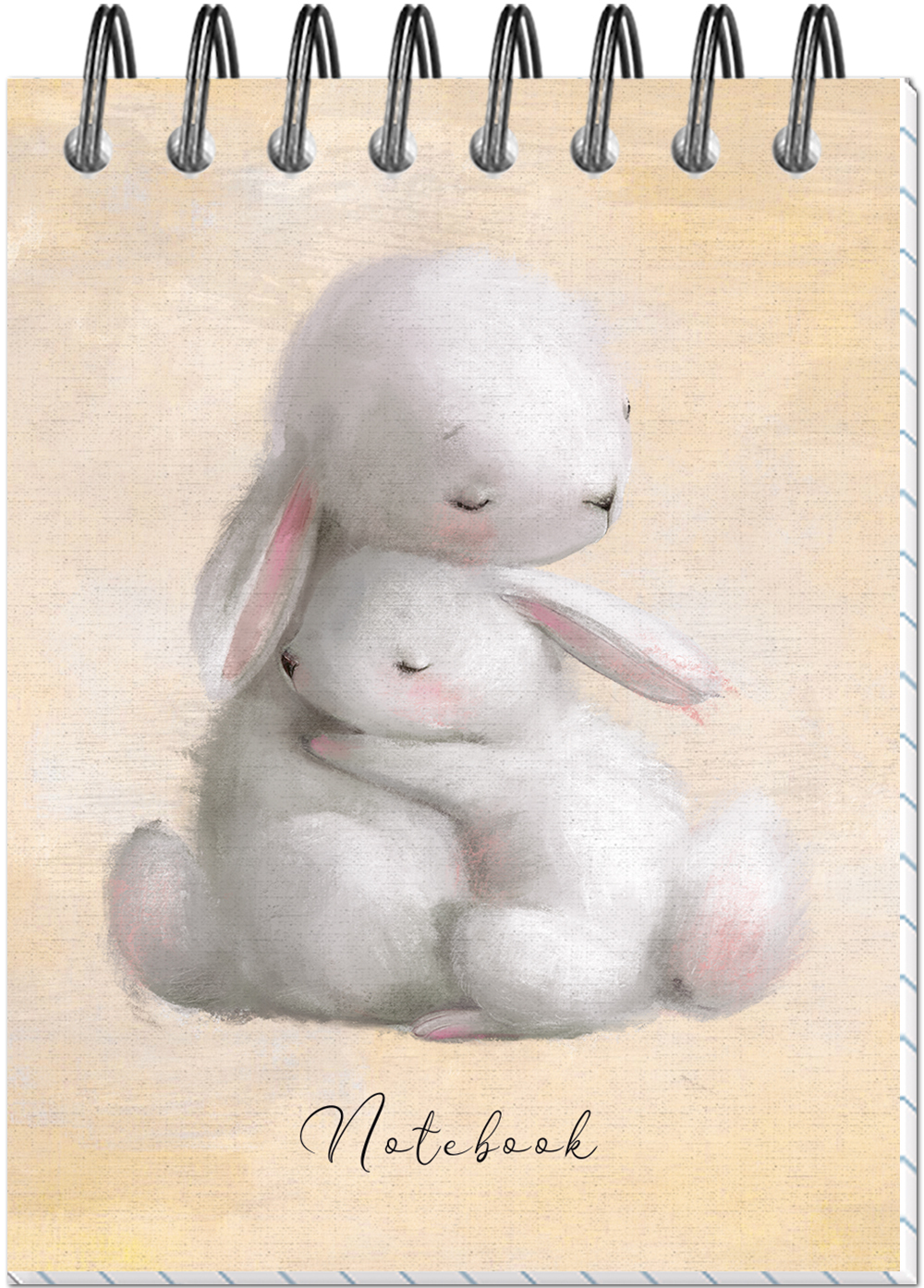 Блокнот "Милашки-обнимашки" А7 40л, на металлическом гребне