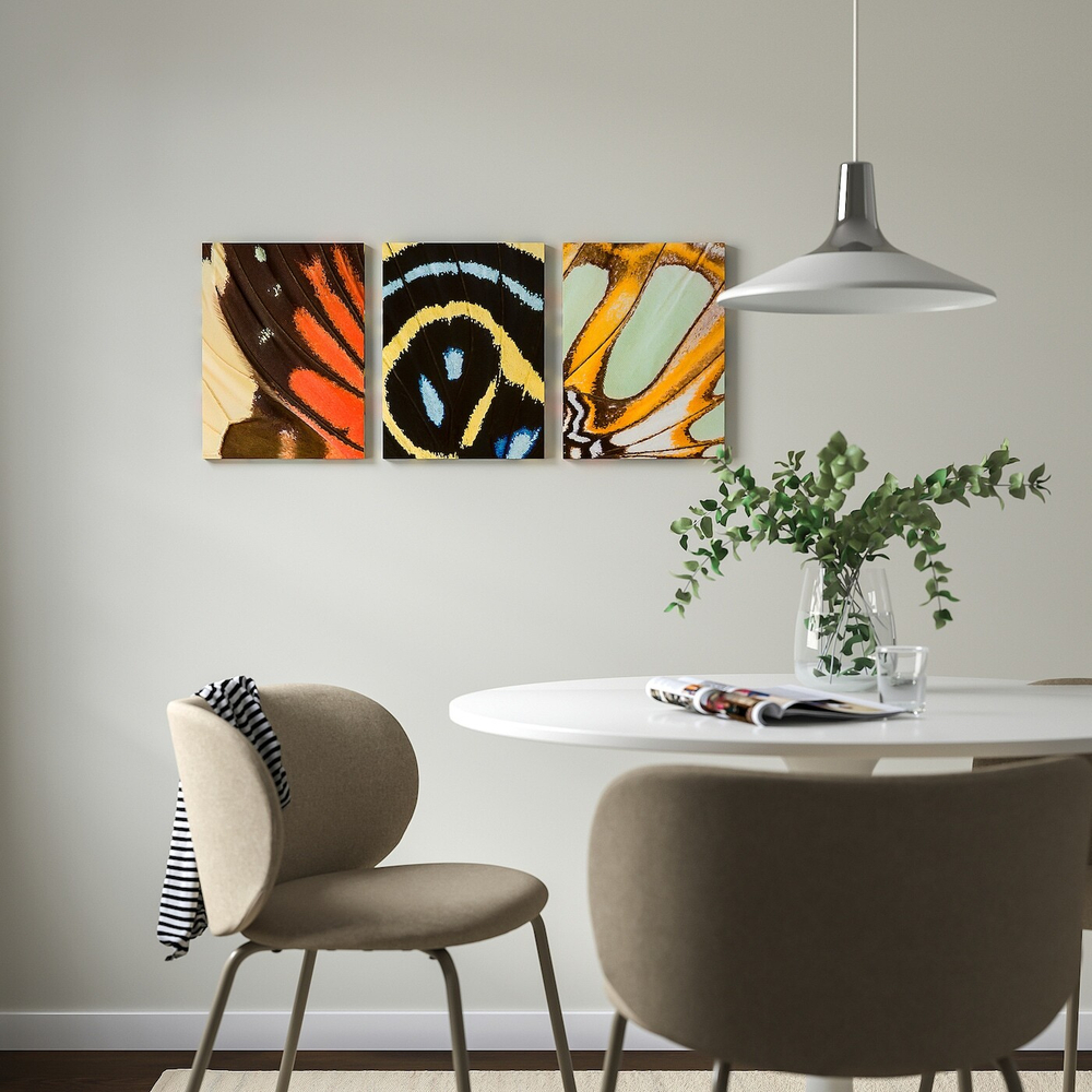 IKEA PJÄTTERYD  (ИКЕА ПЙÄТТЕРЙД)  -  Изображение, крылья бабочки, 30x40 см