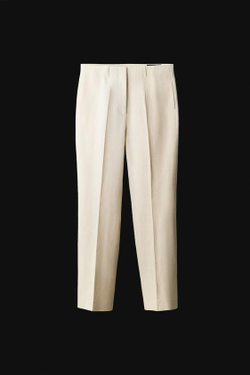 ZARA БРЮКИ STRAIGHT FIT — ZW COLLECTION, ПЕСОЧНЫЙ