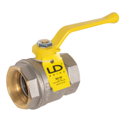 Кран шаровой латунный LD Pride 47.50.В-В.Р GAS Ду 50 Ру 25 вн-вн (рычаг)